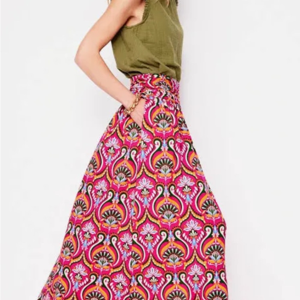 Boden Multicolor Patterned Skirt Size 4L New With Tags